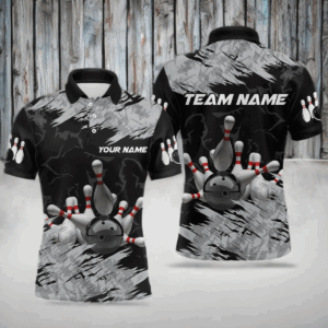 Bowling Shirt Bowling Jersey for Men Custom Bowling Gifts for Men Team with Name Polo & 1/4 Zip HNT16