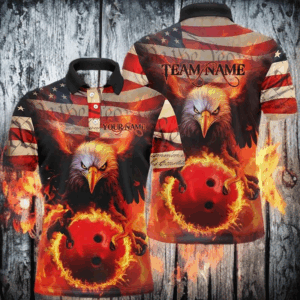 American Flag We The People Custom Eagle Bowling Shirts For Men, Patriotic Bowling Team Jerseys IPHW5287