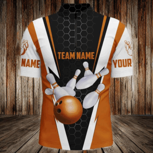 Bowling Shirts For Men Custom Name And Team Name Strike Bowling Ball And Pins, Team Bowling Shirts IPHW4946