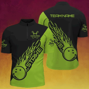 Custom Bowling Shirts For Men And Women, Bowling Team Shirts Bowling Strike | Green IPHW4291