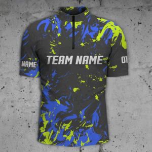 Personalized Bowling Team Jerseys, Bowling Shirts For Men With Customized Name | Green IPHW4510