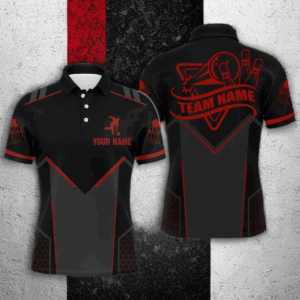Bowling Jersey For Men Custom Name Bowling Shirt Team Bowlers Short Sleeve BDT267