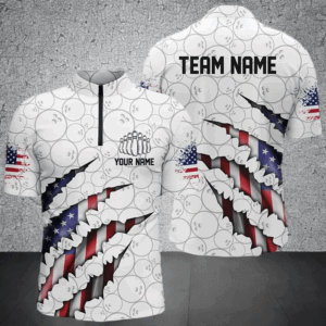 Personalized American Flag Bowling Team Shirts For Men And Women Patriotic Bowling Gifts IPHW5523