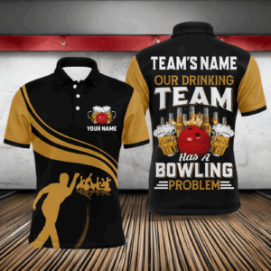 Funny Bowling Shirt for Team Personalized Name Bowling Beer Lovers Vintage Bowler Jersey NBP121