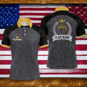 Personalized Camo Bowling Shirts For Men, Bowling team League jerseys, retro bowling shirts | Yellow NQS8349