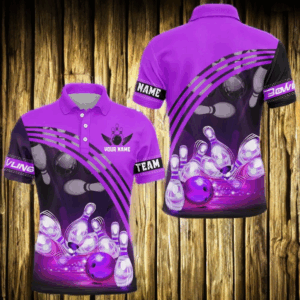 Custom Bowling Shirt for Men Bowling Jersey Bowling Team League Polo Shirt QZT45