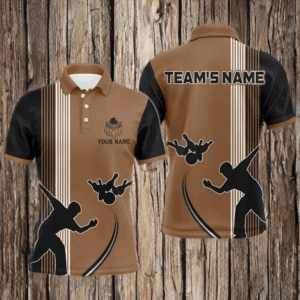 Personalized Bowling Polo Shirt for Men Custom Bowling Team Jersey Bowling Shirt QZT26