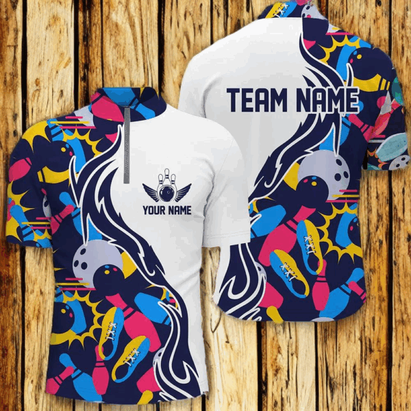 Custom Bowling Shirts For Men And Women, Personalized Bowling Team Jerseys IPHW4597