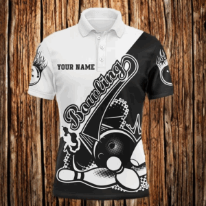Custom Bowling Shirts For Men, Bowling Club Polo Shirts, Bowling Strike IPHW3722
