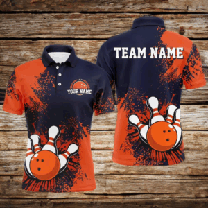 Personalized Men's Bowling Shirts Bowling Jersey Polo Bowling Performance QZT497