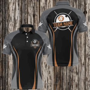 Personalized 8 Ball Pool Billiard Polo & Quarter-Zip For Men, Best Billiard Team Shirt Pool Jerseys TDM2998