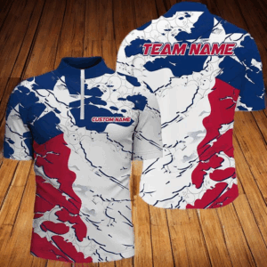 Bowling Ball Pattern Texas Flag Custom Unisex Bowling Team Shirts, Patriotic Bowling Jerseys IPHW6494