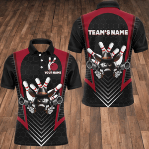 Custom Bowling Shirt for Men Bowling Jersey Bowling Team League Polo Shirt QZT106