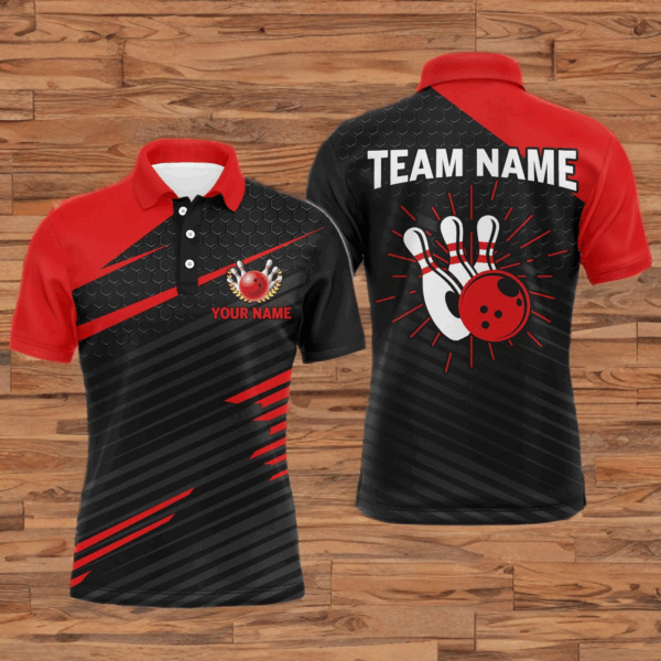 Personalized Bowling Jersey Men Custom Bowling Shirt Team League Bowling Polo Shirts BDT343