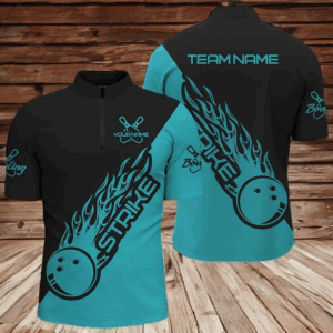 Custom Bowling Shirts For Men And Women, Bowling Team Shirts Bowling Strike | Ball Blue IPHW4289