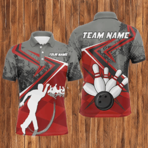 Custom Bowling Jersey For Men Bowling Polo Shirt Team Bowling Short Sleeve BDT270
