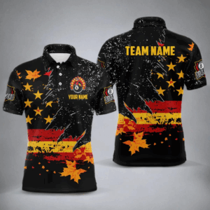 Personalized Retro Autumn American Flag Men Billiard Jerseys Patriotic Thanksgiving Billiard Shirts TDM2820