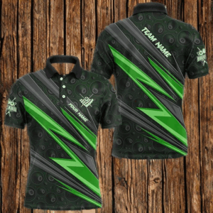 Personalized Name Green Billiard Jerseys For Men Custom 8 Ball Billiard Shirts Pool Team Jerseys TDM1874