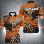 Personalized Dartboard Eagle 3D All Over Print Darts Shirts For Men Custom Team League Darts Jersey TDM2270