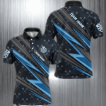 Personalized Blue Darts Jerseys Polo Shirts For Men Custom Name Team League Darts Shirts TDM1504