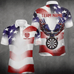 Personalized American Flag Eagle Darts Shirts For Men Custom Pride Patriotic Dart Jerseys TDM2665
