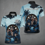 Funny Wolf Jungle Dart Shirts For Men Custom Dart Team Jerseys Polo & 1/4 Zip, Best Darts Gifts TDM4085