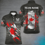 Personalized Grey Grunge Canada Flag Darts Shirts For Men Custom Patriotic Darts Team Jerseys TDM2170