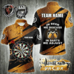In Beer We Discuss Funny Dart Shirts For Men Custom Beer Dart Jersey Team Polo & Quarter Zip TDM3845