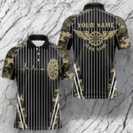 Green Camo Dartboard Pulse Heartbeat Custom Men Dart Shirts, Funny Wings Cool Dart Team Jerseys TDM3619