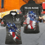 Personalized Grey Grunge American Flag Darts Shirts For Men Custom Patriotic Darts Team Jerseys TDM1558