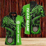 Custom Dragon Dart Shirts For Men, Personalized 3D Dart League Uniform Best Dart Jerseys |Red TDM3138