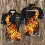Personalized Fire Flame Dart Shirts For Men Custom Smoke Dart Jerseys, Unique Dart Team Shirts TDM3091
