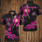 Pink Dart Board Hazy Smoke Custom 3D Dart Shirts For Men, Darts League Team Shirt Dart Jerseys TDM2843