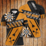 Personalized Multicolor Retro Dart Sport Polo Shirts Custom Darts Team Jerseys Uniform TDM1574