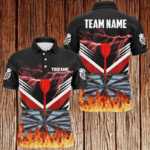 Personalized Multi-Color Darts Board Fire 3D Printed Darts Shirts For Player, Darts Team Jersey TDM1576