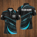 Personalized Multi-Color Darts Arrow Spinning 3D Printed Shirts For Men, Darts Team Jersey TDM1575
