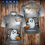 Funny Ghost Halloween Darts Shirts For Men Custom Unique Halloween Gifts For Darts Lover TDM2628
