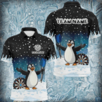 Funny Snow Winter Darts Shirts For Men Custom Darts Jerseys, Christmas Gifts For Darts Lover TDM2685
