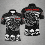 Personalized Death Skull Darts Shirts For Men Custom Grunge Skull Darts Team Jerseys TDM2482