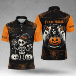 Funny Skeleton Halloween Darts Shirts For Men Custom Halloween Shirts Gifts For Darts Player TDM2473